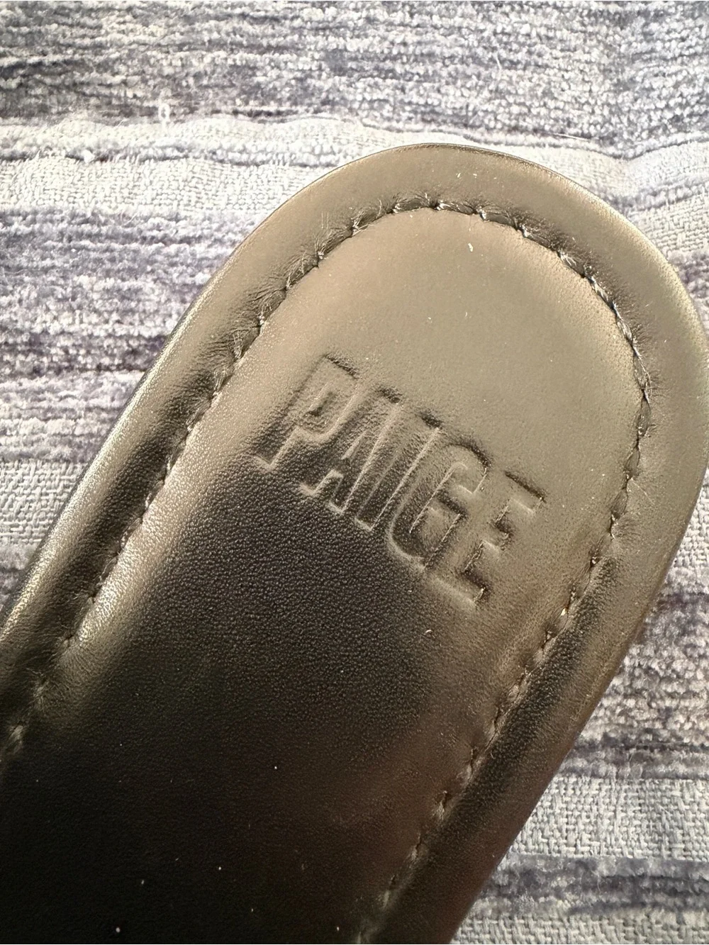 PAIGE black leather